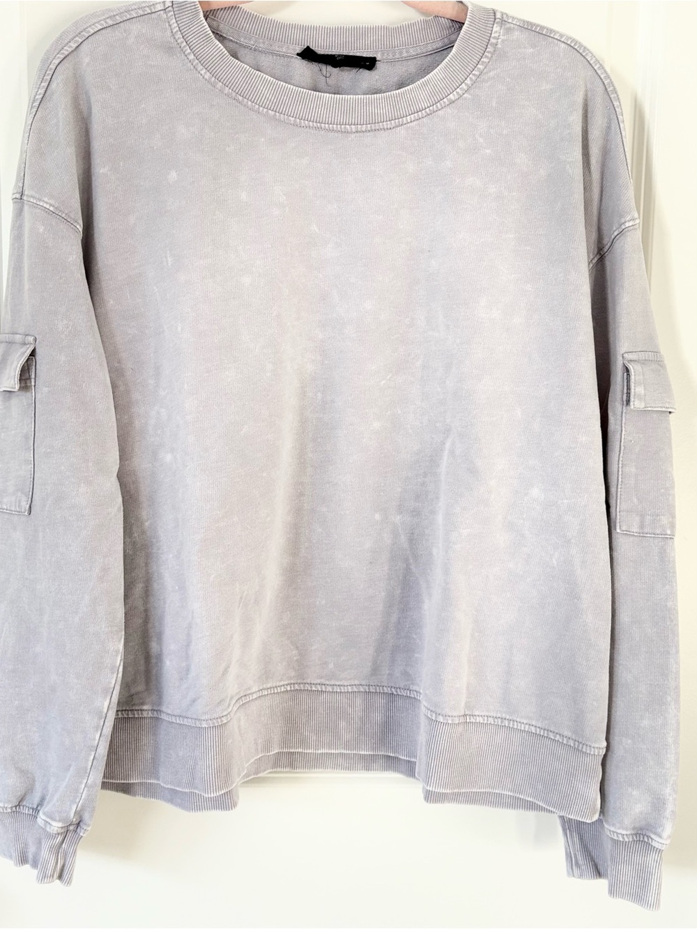 Jane Delancey Washed Lavender Crewneck Sweatshirt XL